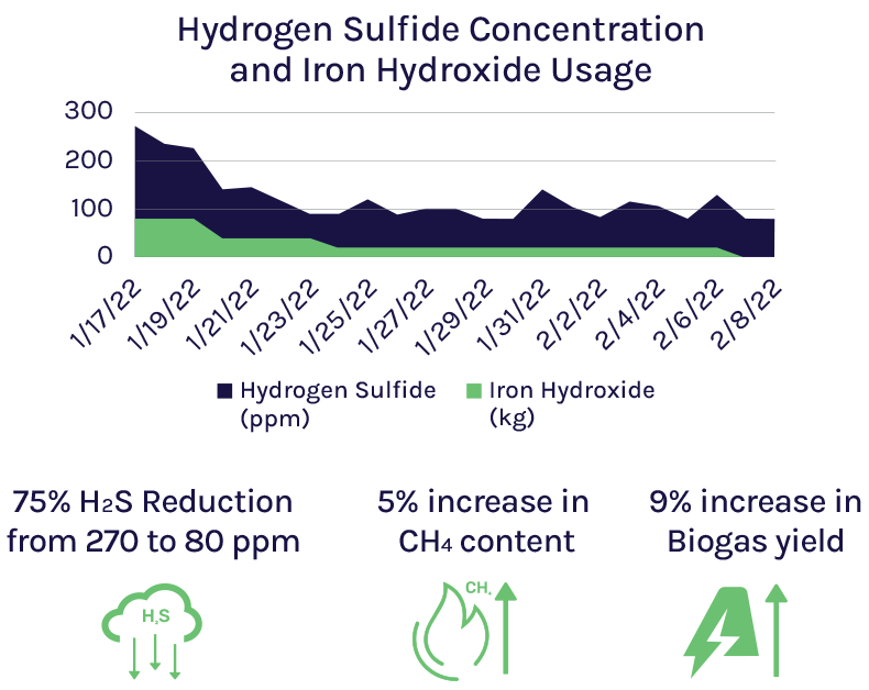 hydrogen sulfide & Iron hydrogen usage